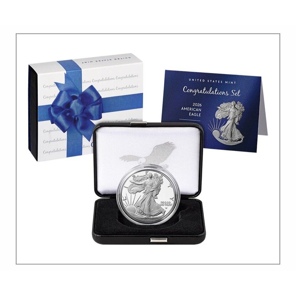 2026 - P Congratulations Set American Eagle 1oz Proof Coin 26RF - SHIPS TODAY